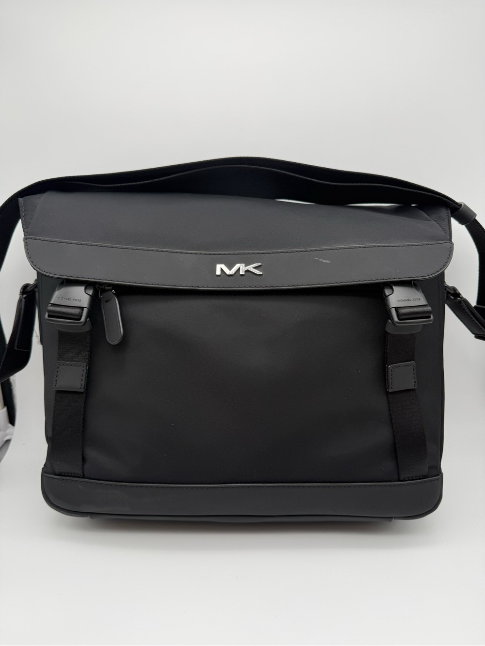Michael Kors Black Men’s Messenger Bag with MK Logo
